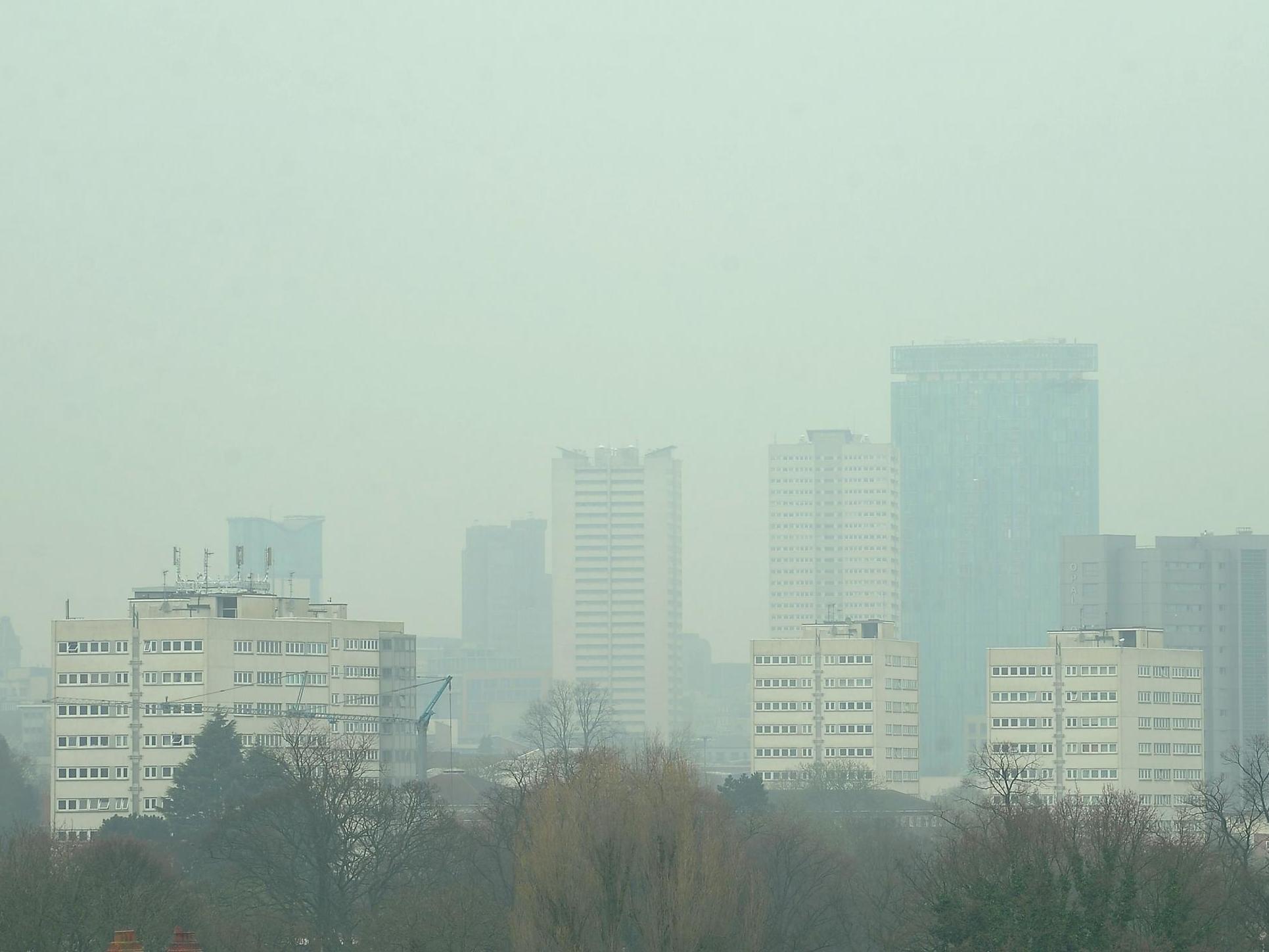 People are breathing dangerous air everyday in towns and cities across the UK. Pictured: Birmingham