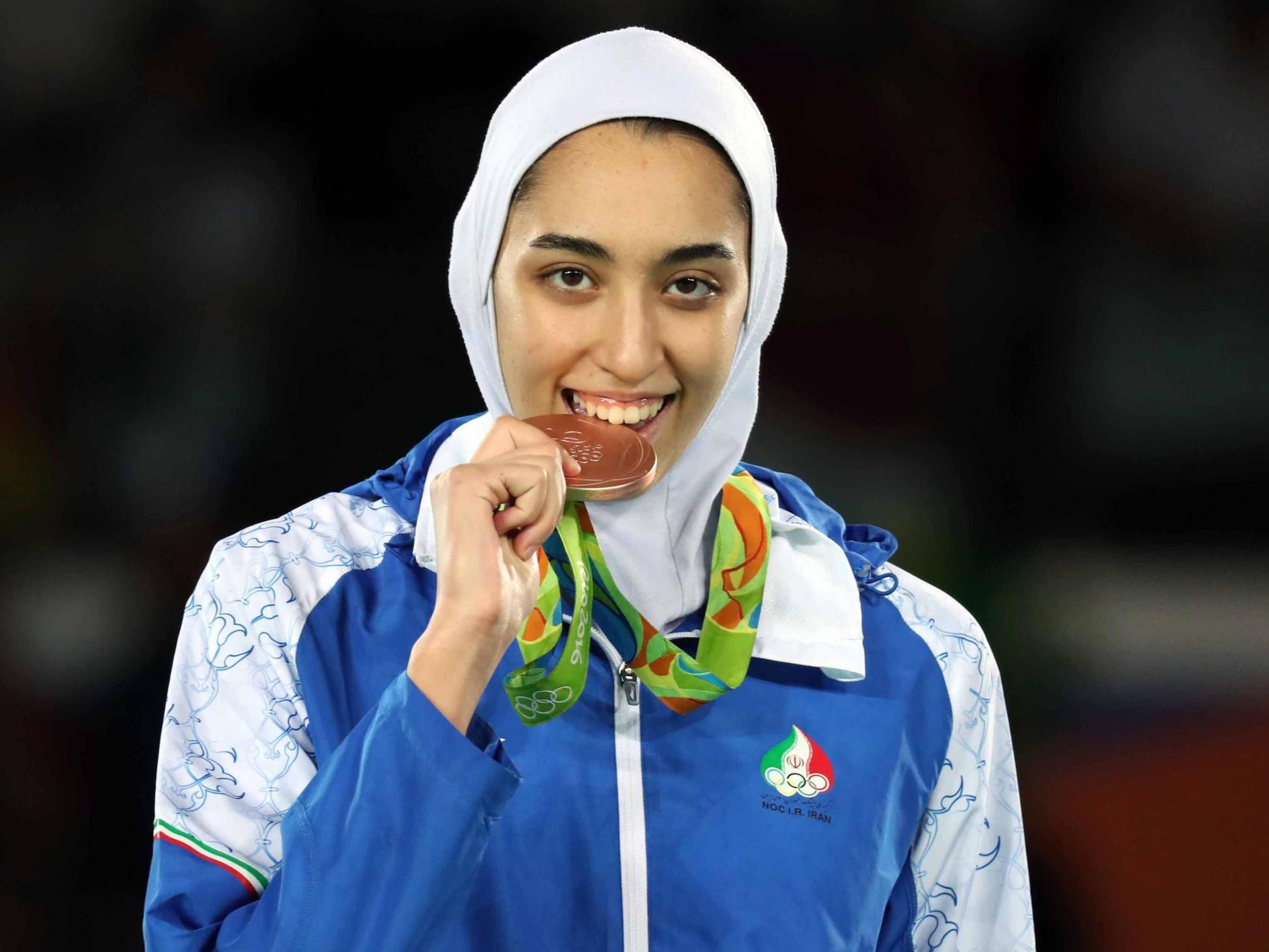 Iran's only female olympic medallist says she has defected