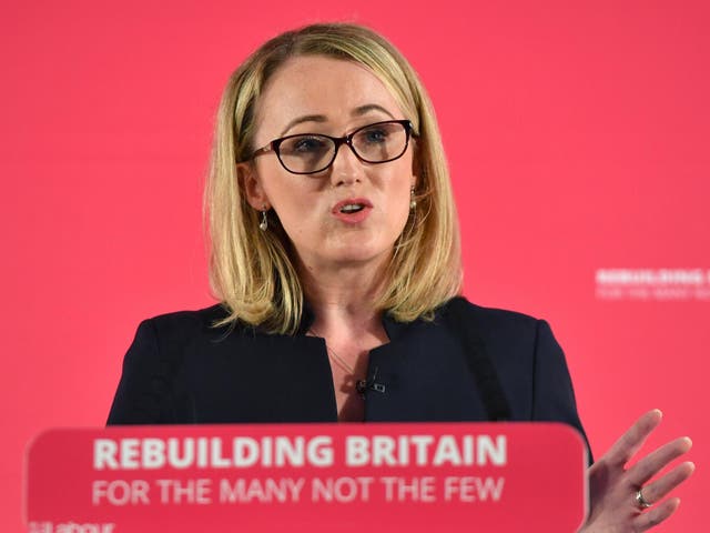 File image of shadow business secretary Rebecca Long-Bailey.