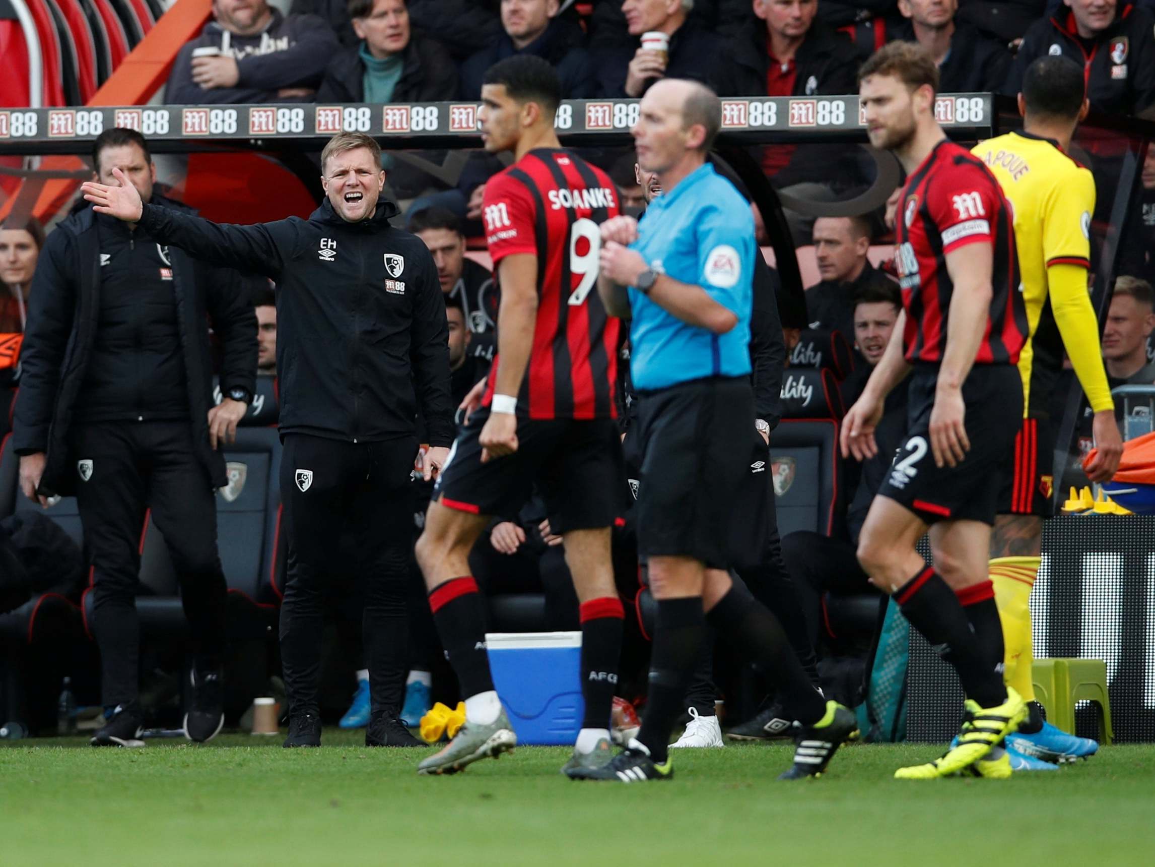 It was another frustrating afternoon on the touchline for Eddie Howe