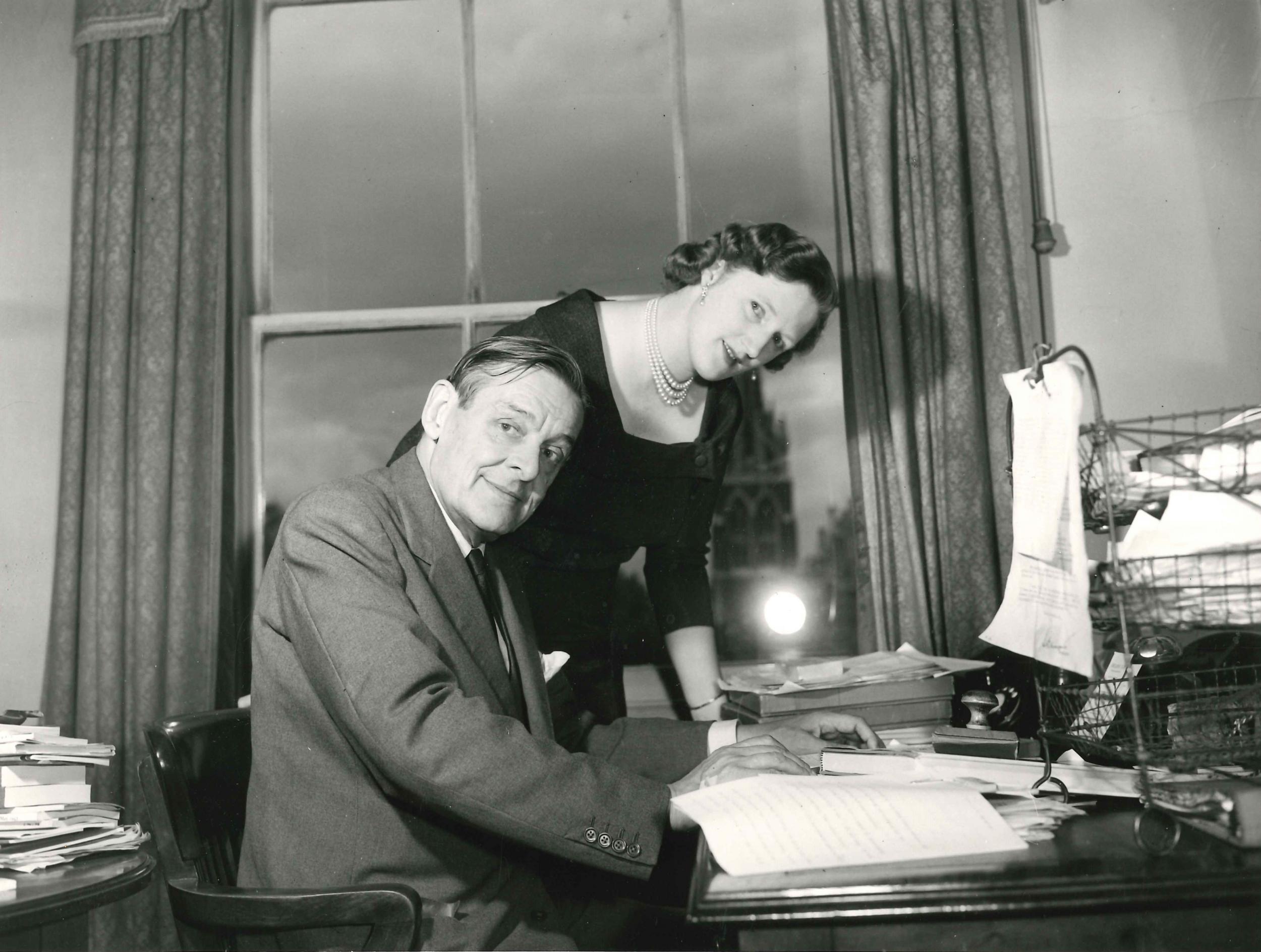 Eliot with his second wife, Valerie, in 1958