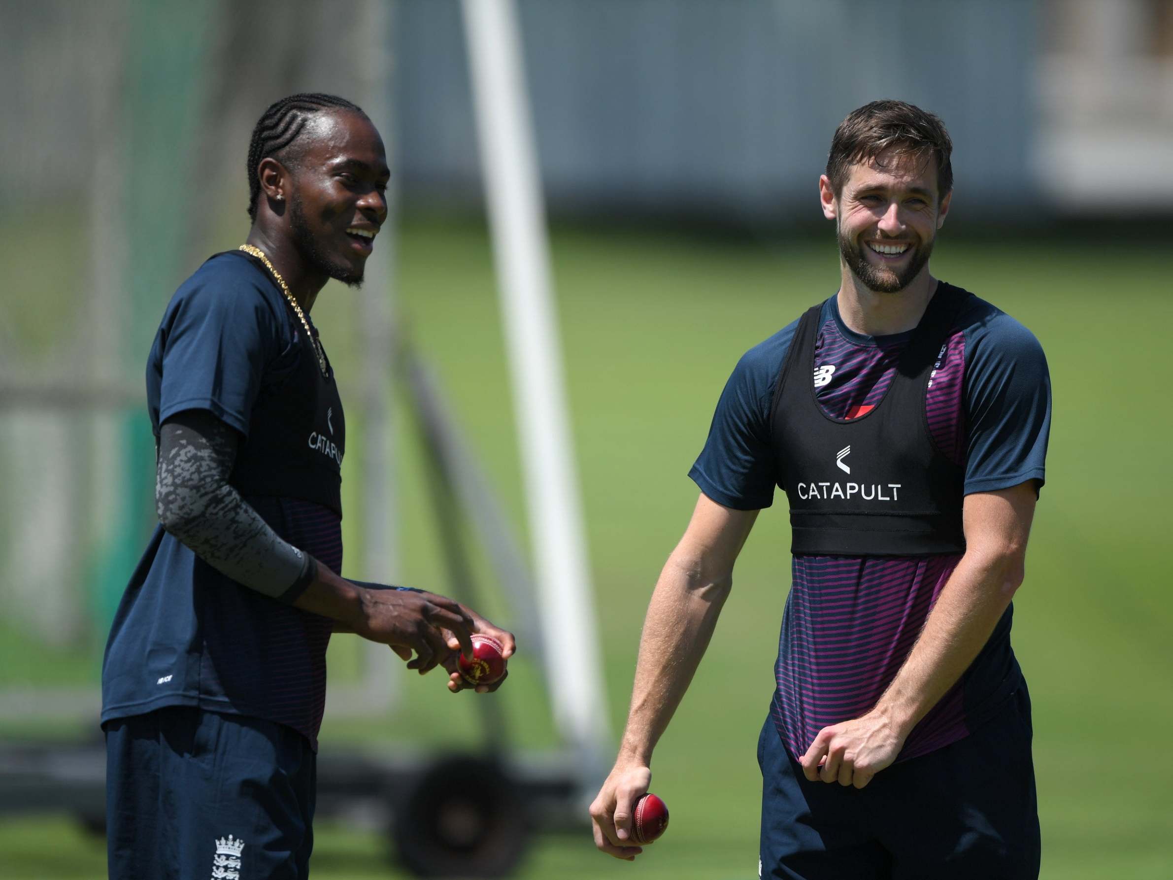 There is a friendly between England's bowling contingent