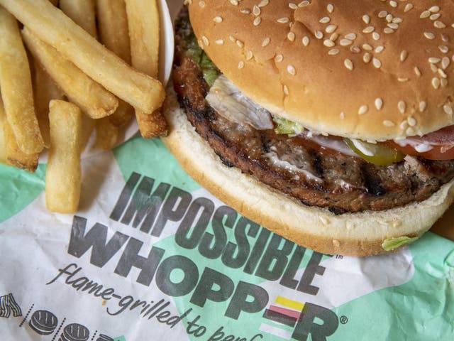 Burger King’s soy-based Impossible Whopper is produced by California tech start-up Impossible Foods