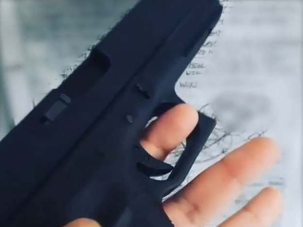 An Instagram video posted by Mohiussunnath Chowdhury showing a replica airsoft Glock pistol