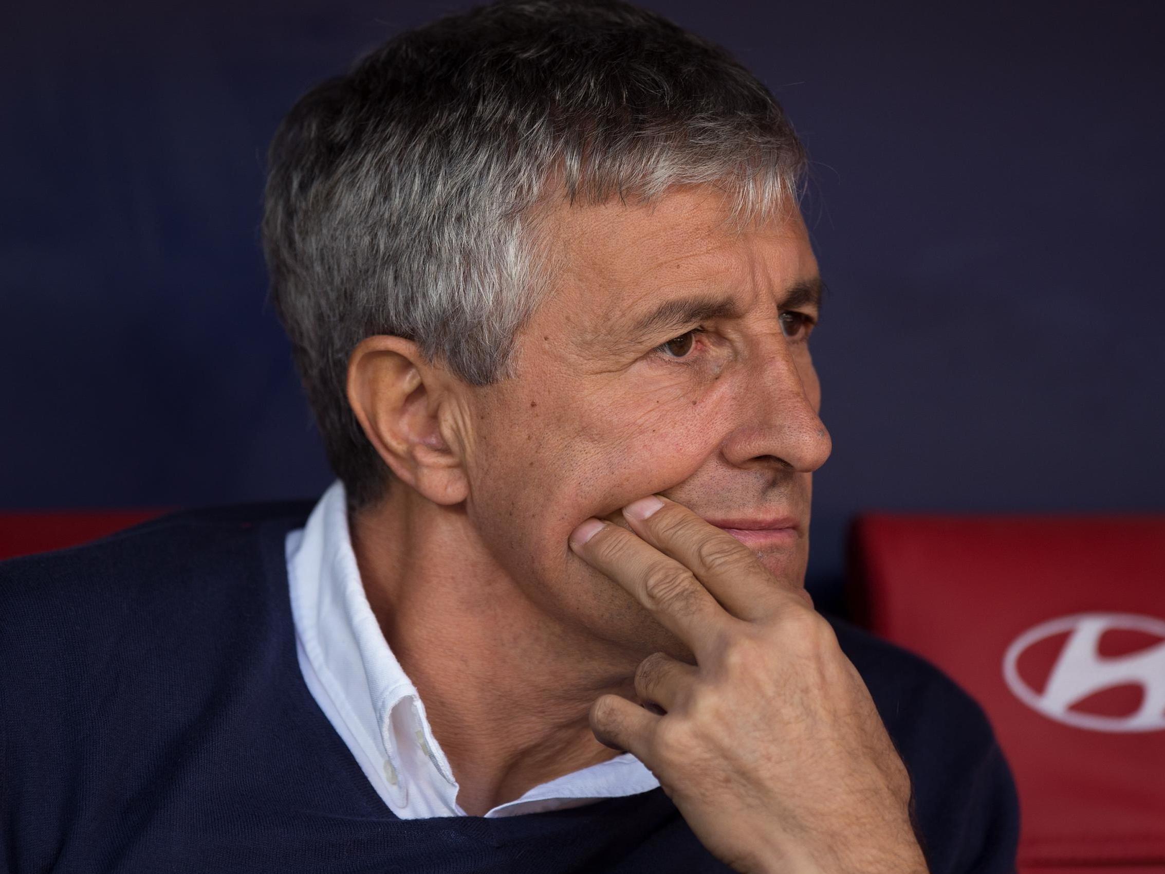 Quique Setien was sacked by Barcelona on Monday