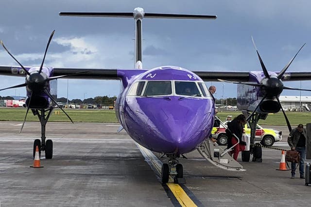 Cheap trick? Flybe Q400 aircraft at Edinburgh airport