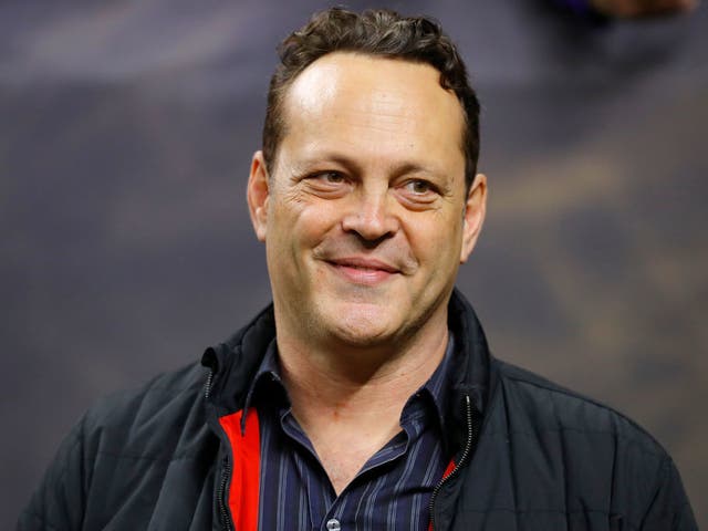 Vince Vaughn at the National Championship game earlier this week, where the Trump handshake took place