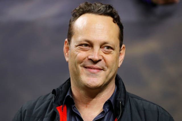 Vince Vaughn at the National Championship game earlier this week, where the Trump handshake took place