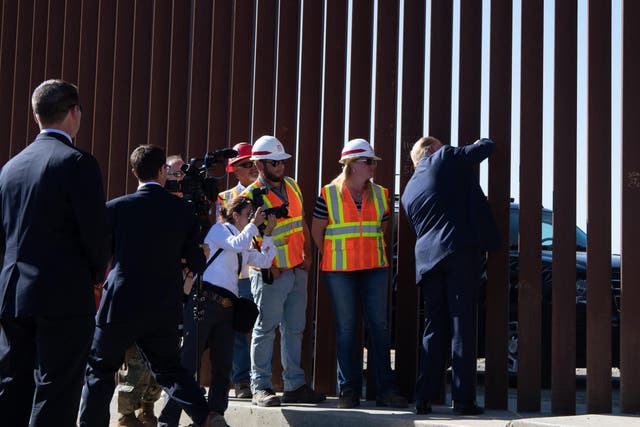 Trump signed a piece of border wall during one visit and clearly wants to include its success in his election pitch. But the fact is that Mexico hasn't paid a single penny for this wide-ranging construction