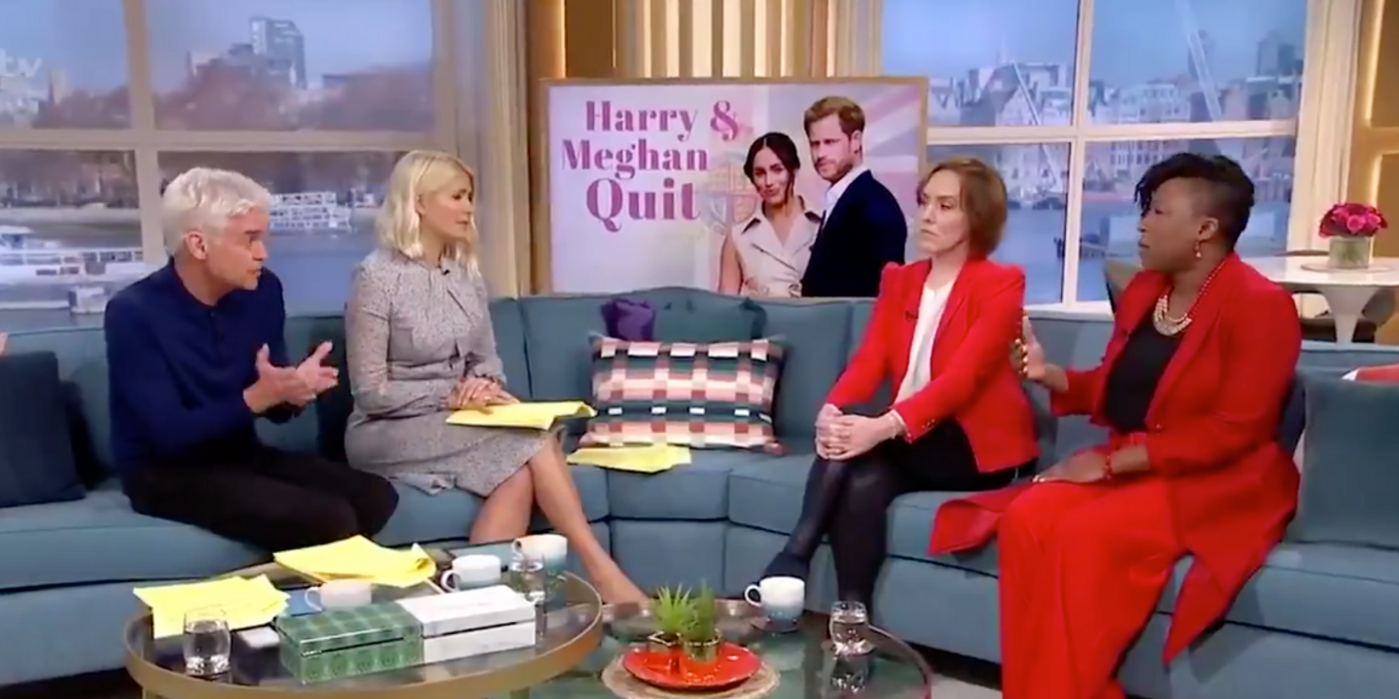 Phillip Schofield is being called out for white privilege for his comments Meghan Markle and racism