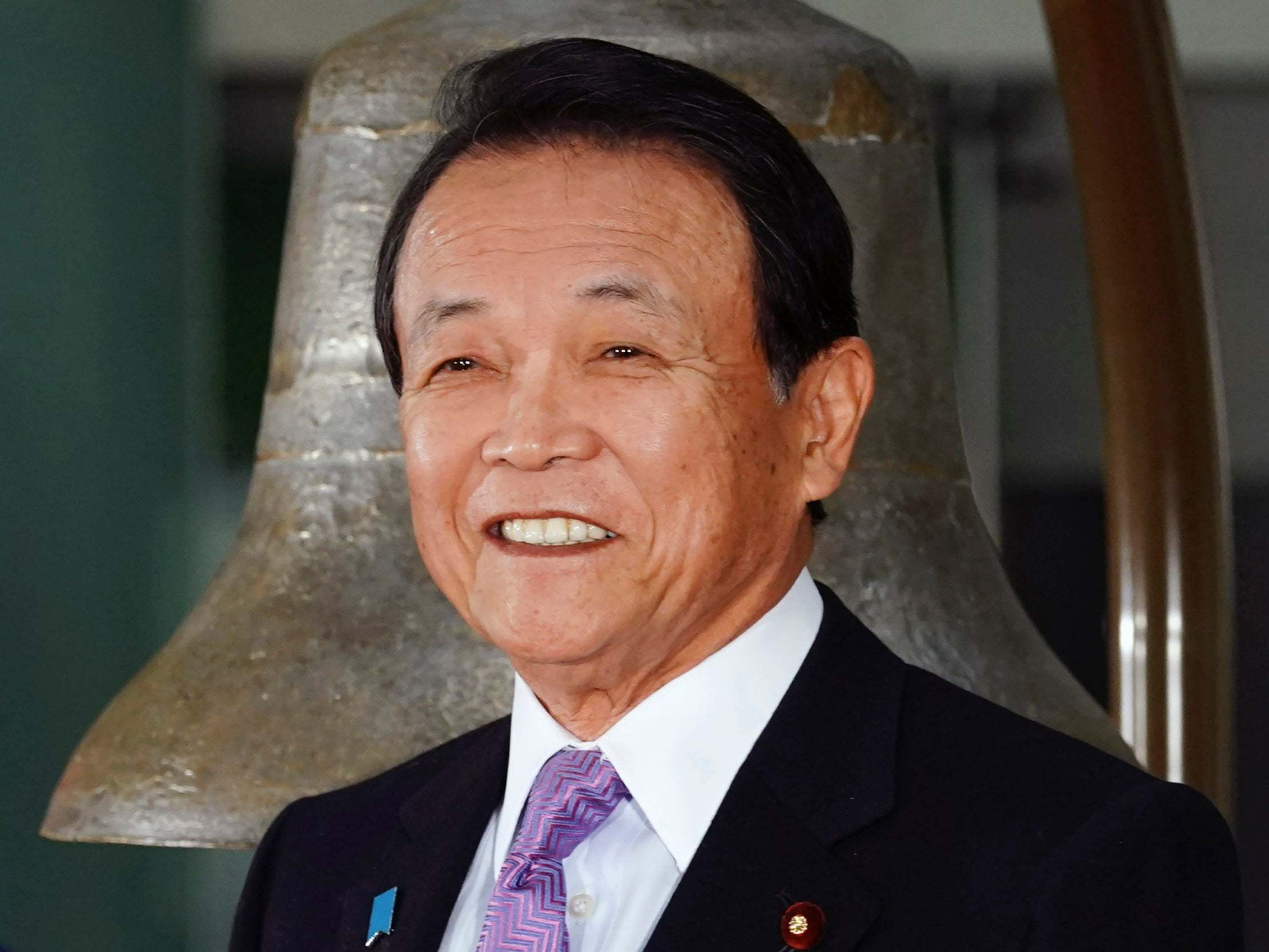 Taro Aso, 79, has previously been criticised for a series of remarks deemed insensitive and discriminatory