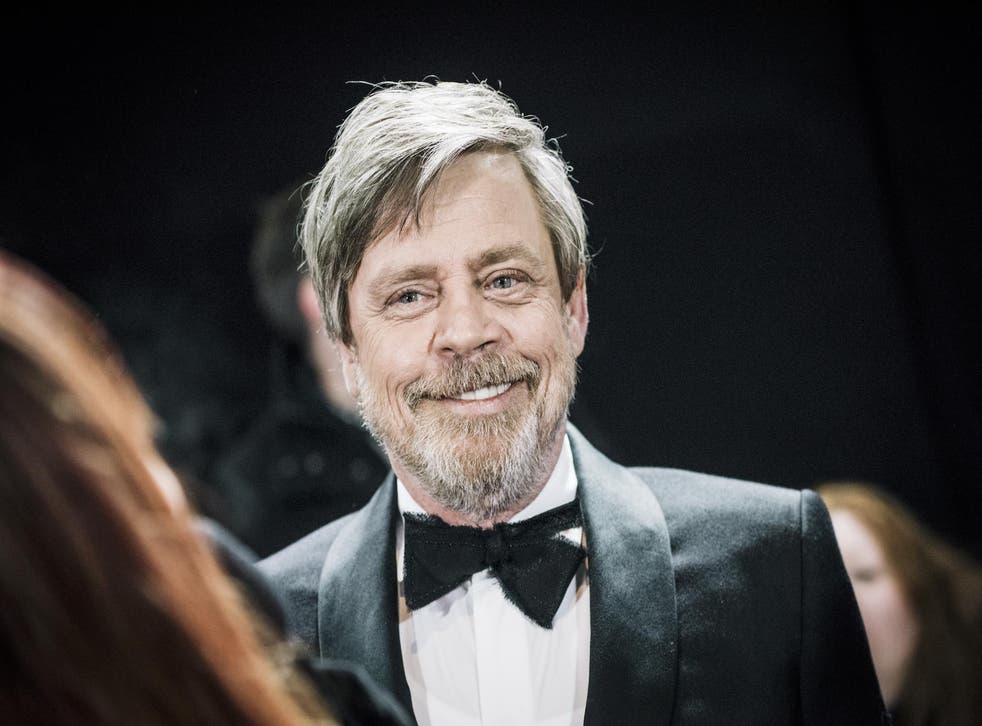 Mark Hamill attends the European Premiere of Star Wars: The Last Jedi at the Royal Albert Hall on December 12, 2017 in London, England