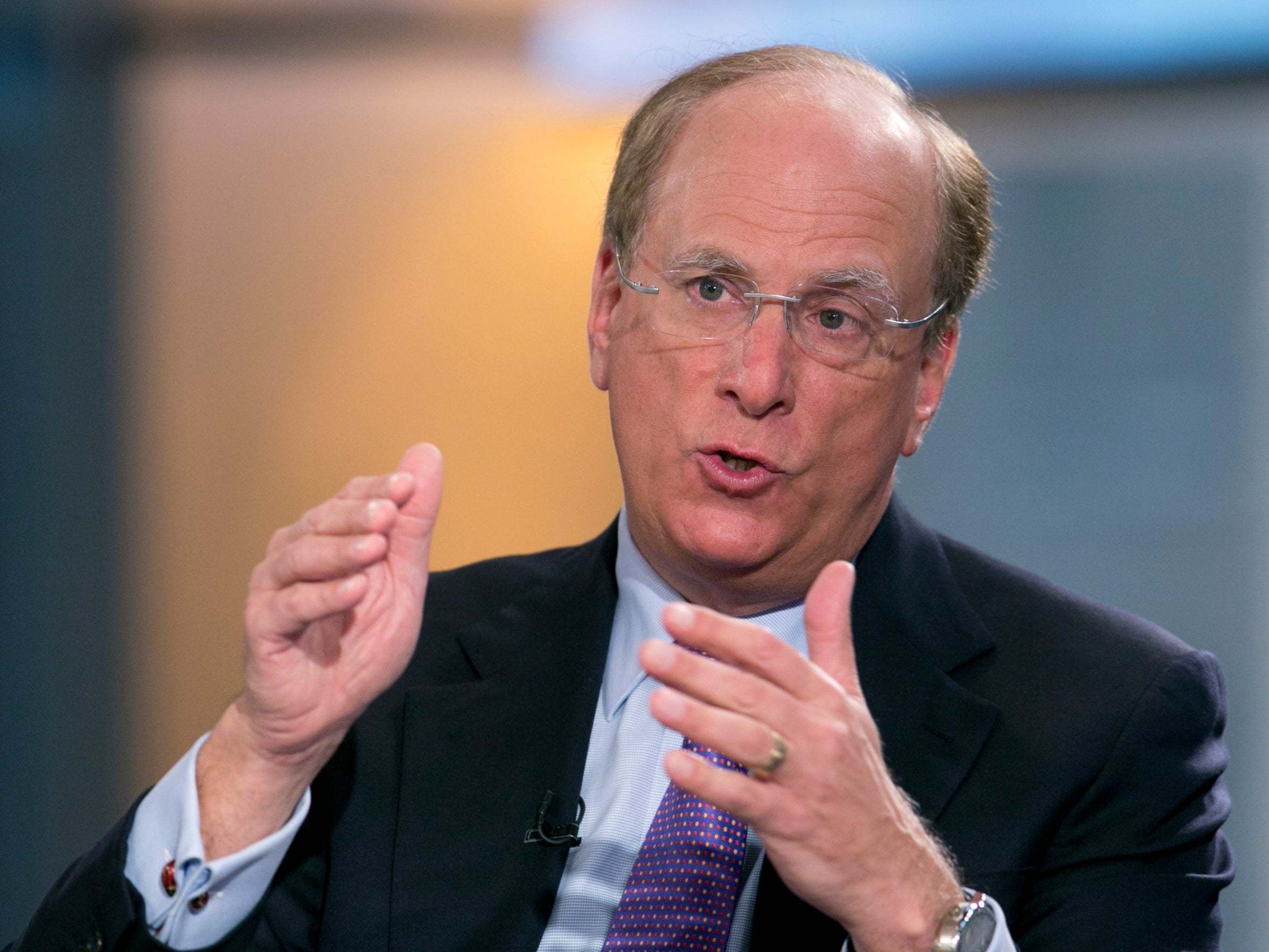<p>BlackRock chief executive Larry Fink insists they are not ‘woke’. </p>