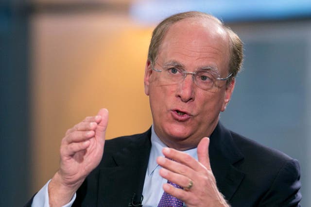 <p>BlackRock chief executive Larry Fink insists they are not ‘woke’. </p>