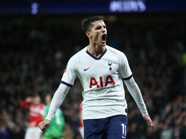 Erik Lamela scored Tottenham's second