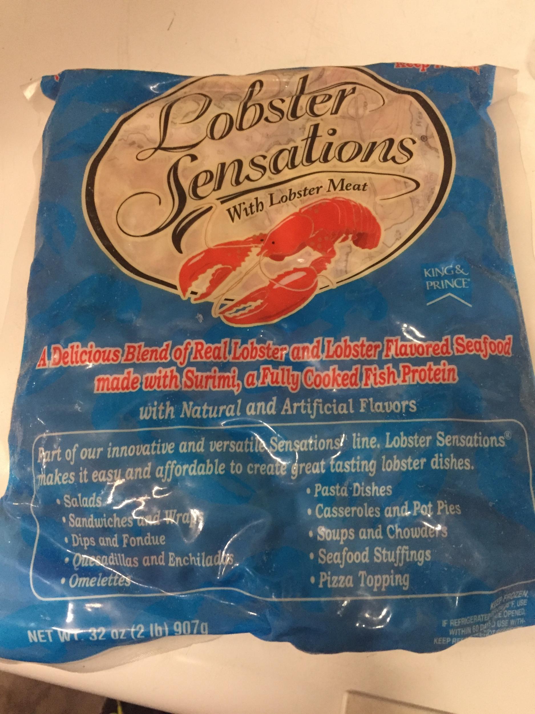 The Ask dish was made using frozen ‘Lobster Sensations’
