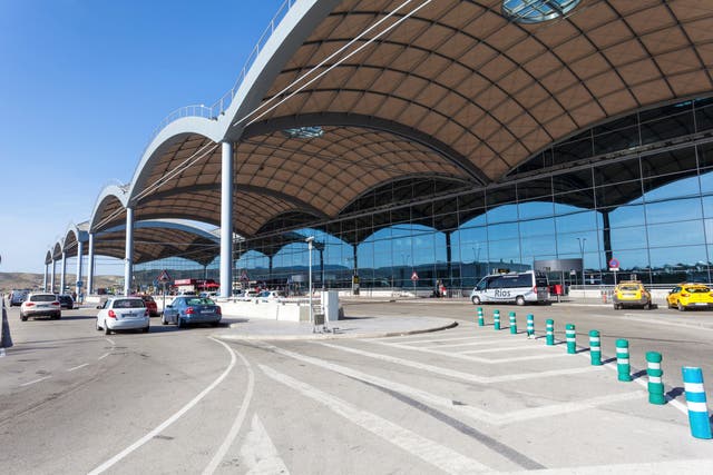 Alicante airport has been evacuated due to a fire