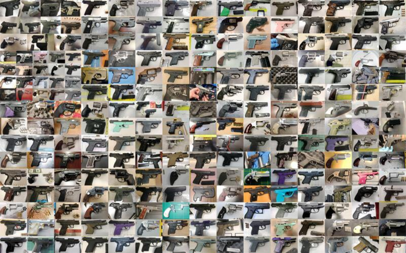 More than 12 guns a day seized at US airports last year, says the TSA