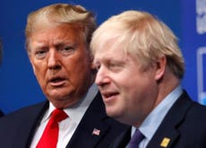 Trump says 'Americans are praying for' Boris Johnson
