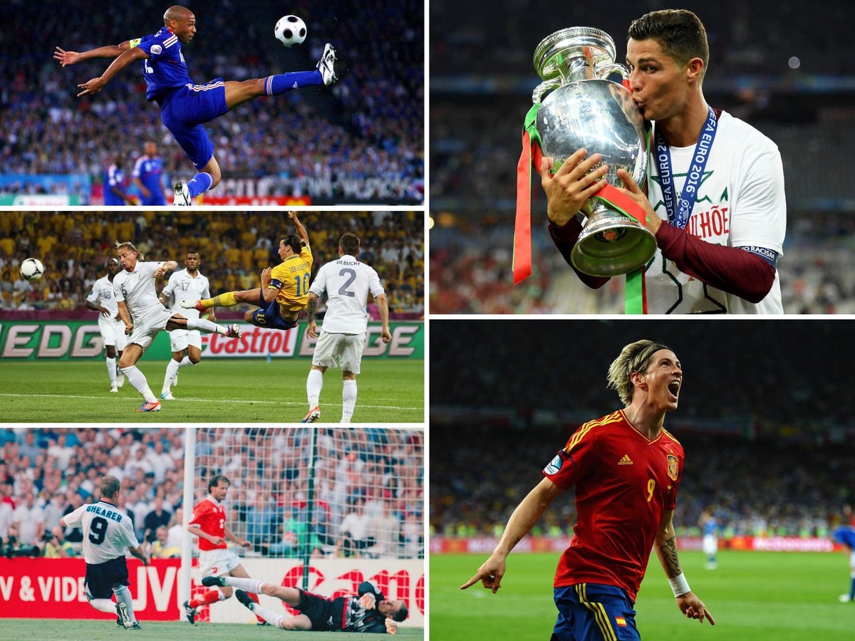 European Championship Top Scorers Rooney Ronaldo Griezmann Platini And The Other Leading Goalscorers The Independent The Independent