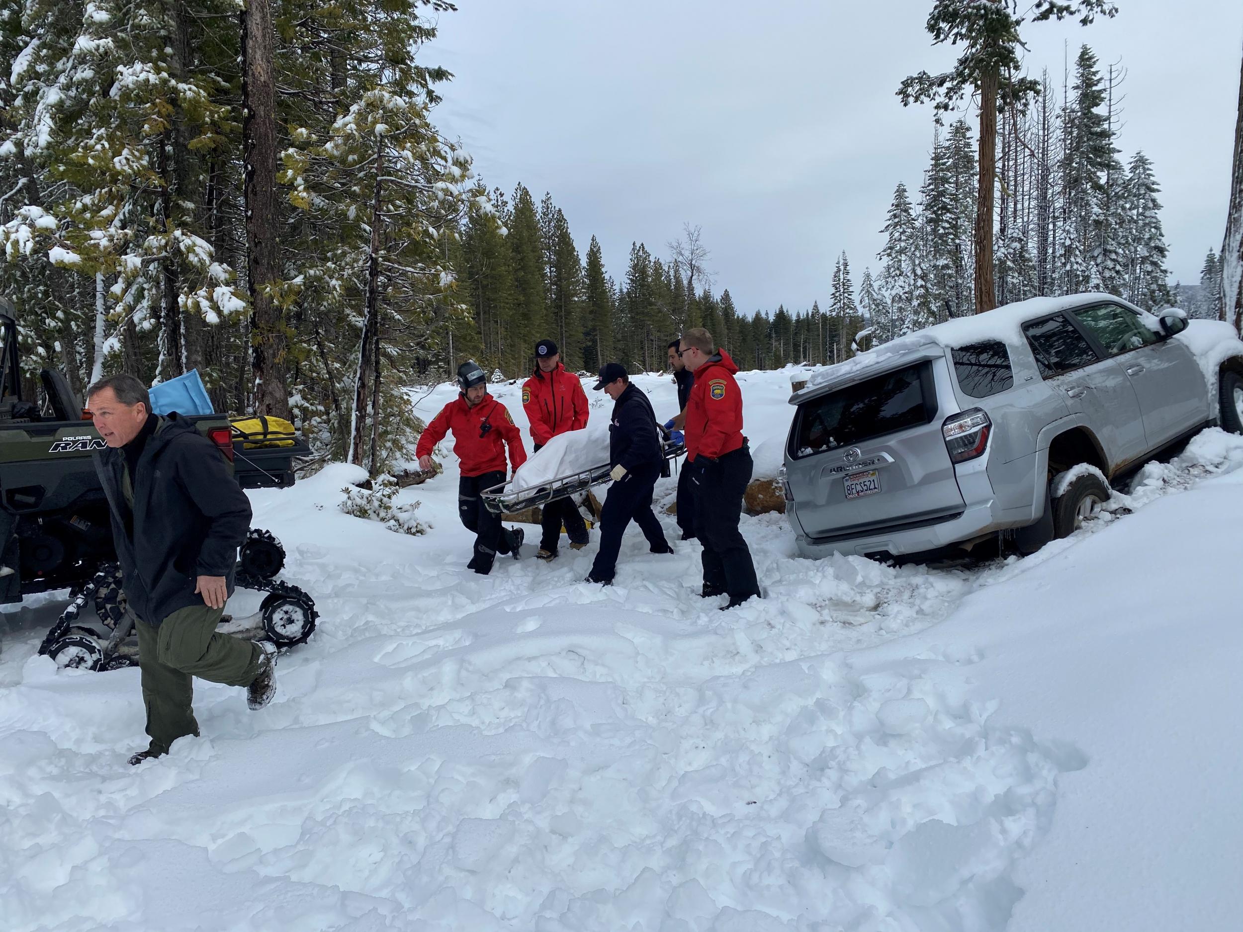 Officers rescue 68-year-old woman trapped in California mountains
