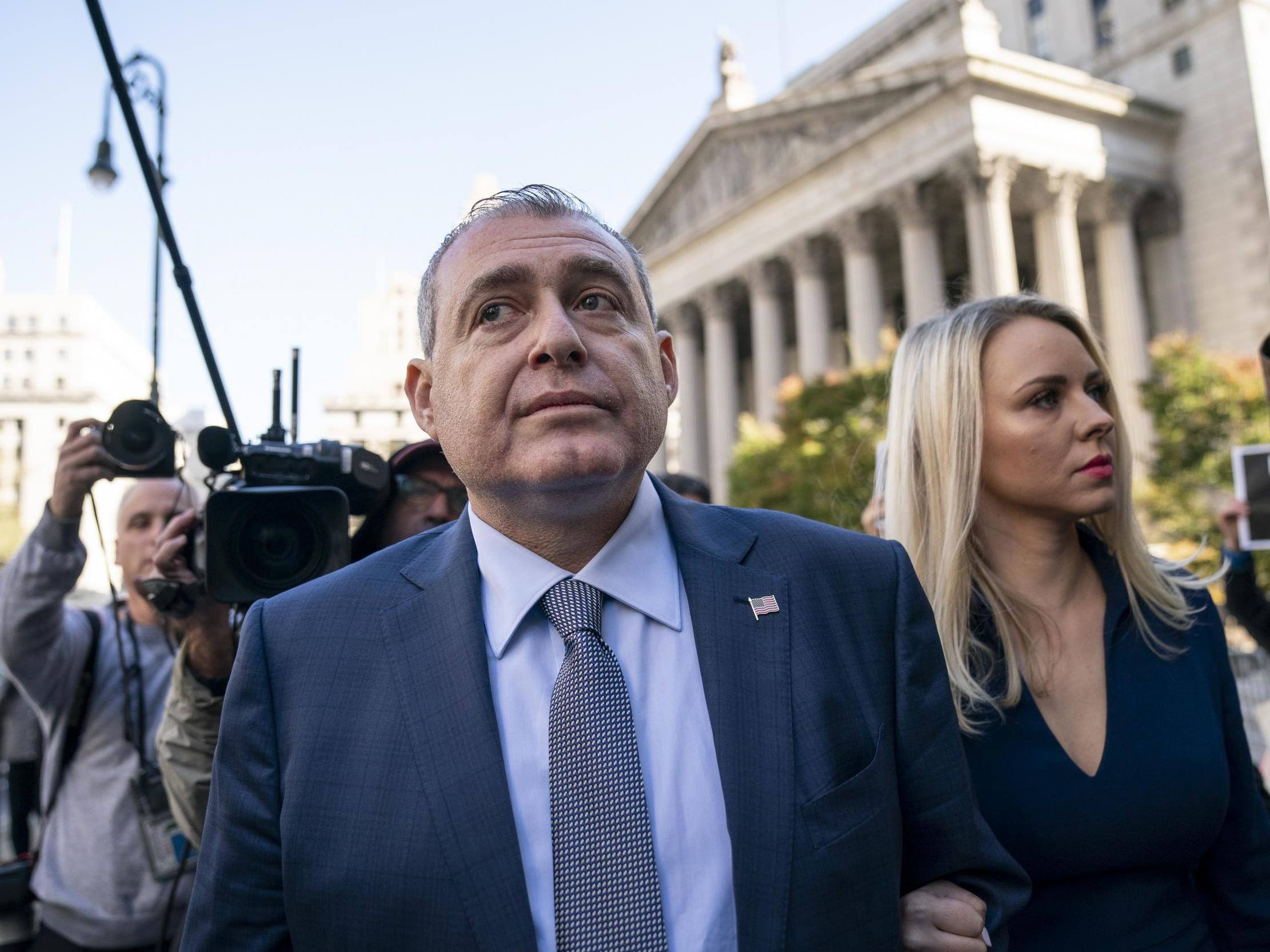Lev Parnas arrives at federal court for an arraignment hearing on October 23, 2019 in New York City (Drew Angerer/Getty Images)