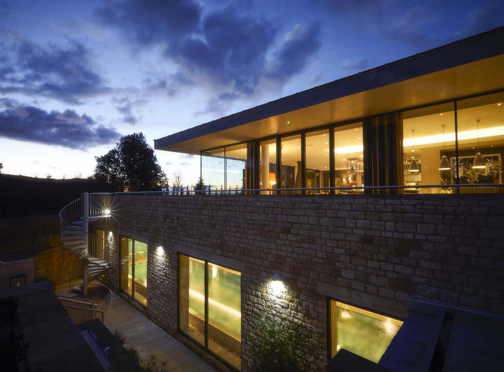 Scandinavian-inspired accommodation at this award-winning spa on Farncombe Estate
