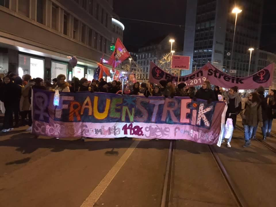 Women’s March protesters in Geneva