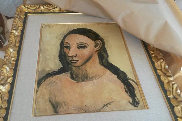 The Picasso painting 'Head of a Young Woman' has been seized by Spanish authorities