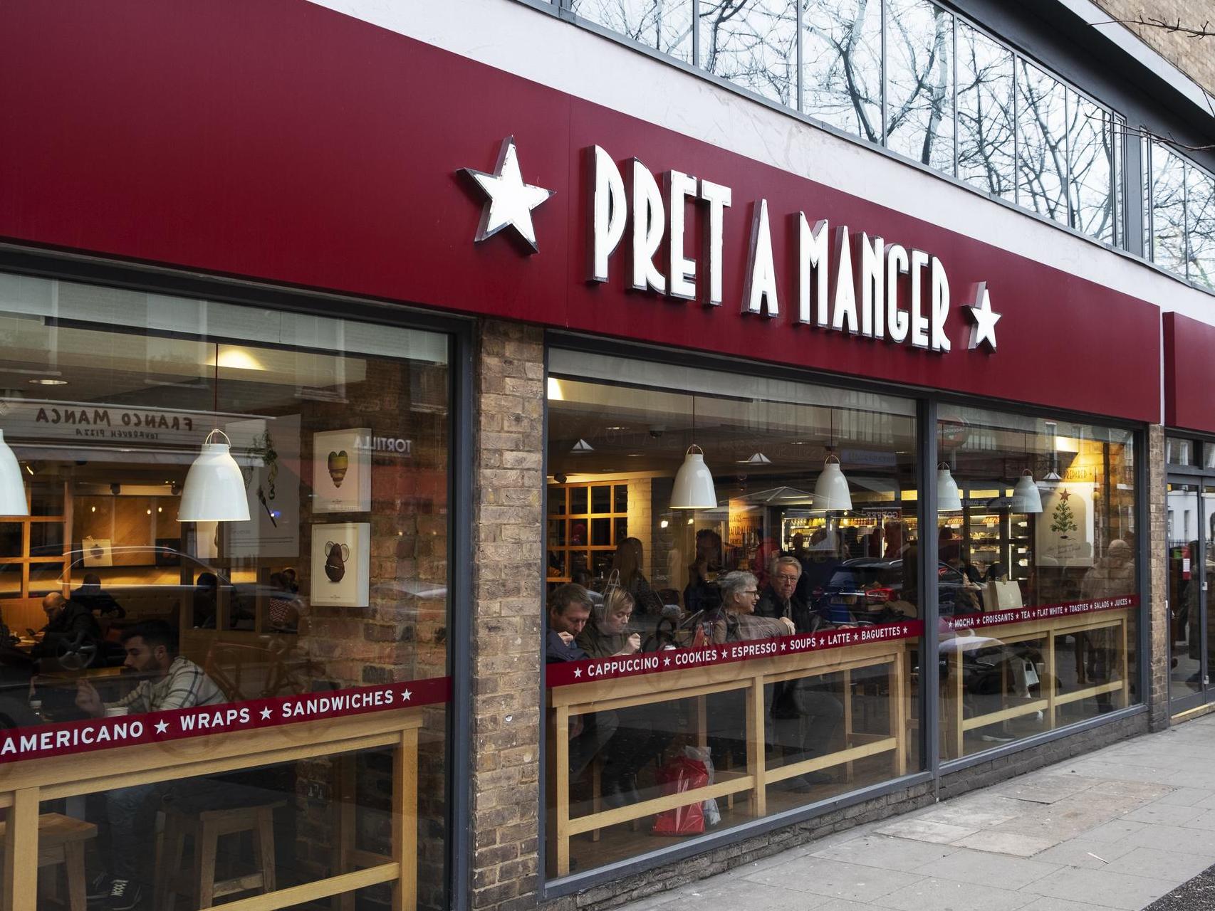 Pret shop free coffees