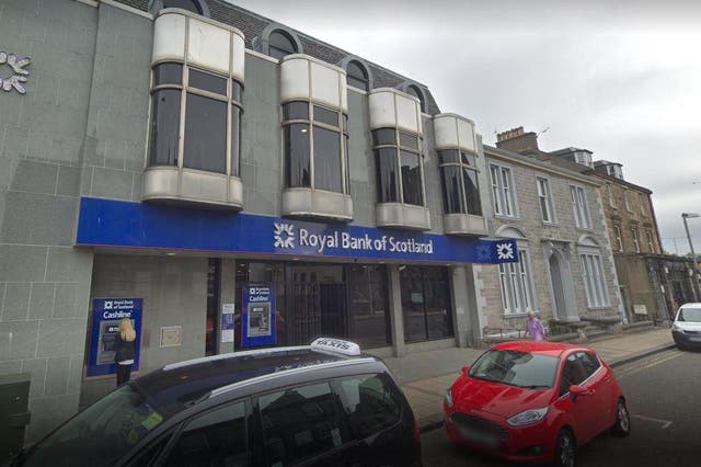Davies raided the RBS branch armed with a meat cleaver