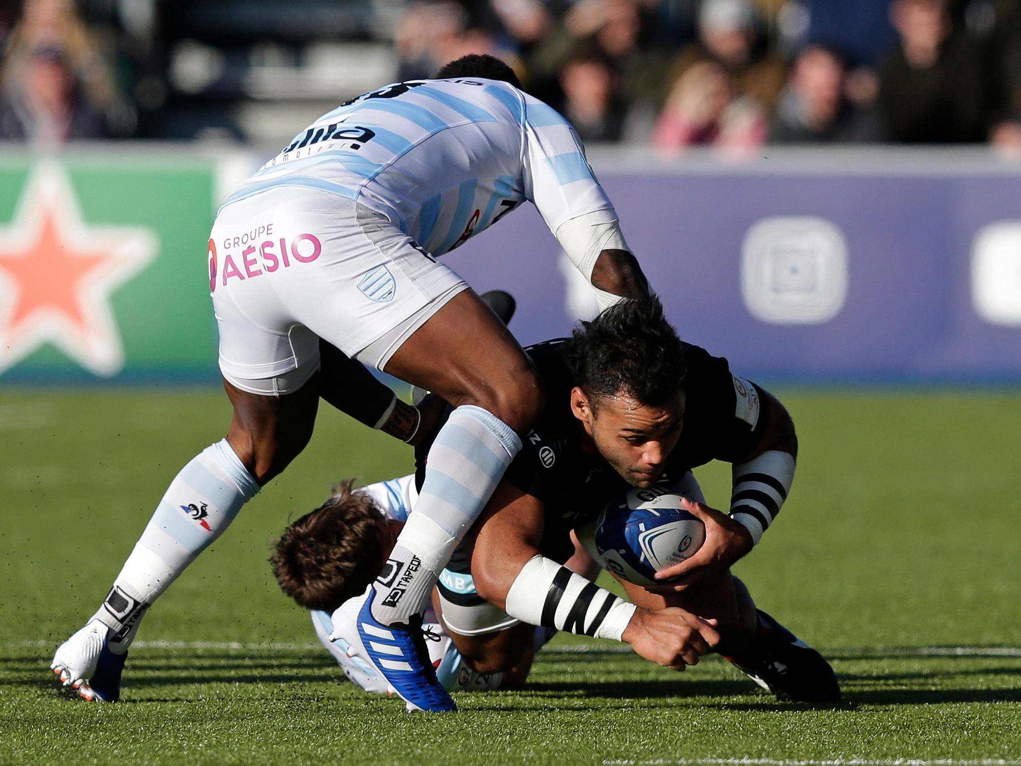 Billy Vunipola suffered a suspected broken arm in the victory