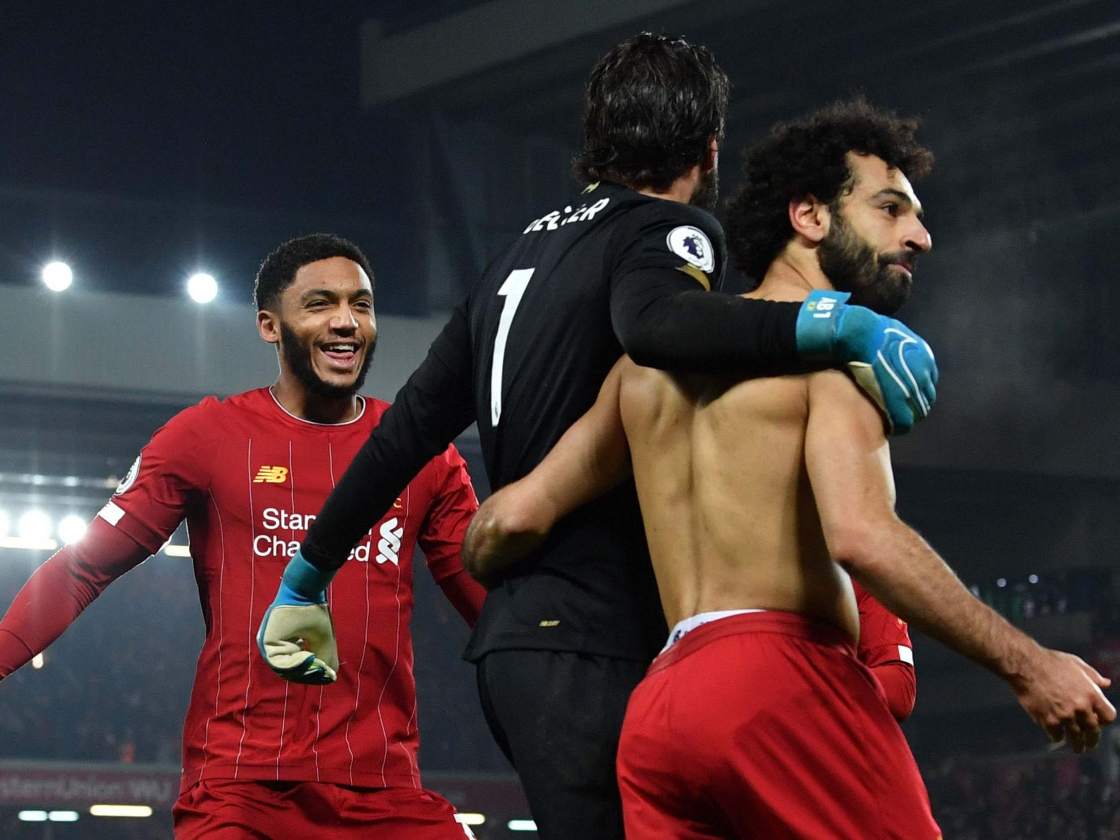 Jordan Henderson and Mohamed Salah insist focus remains on next game amid Liverpool title talk
