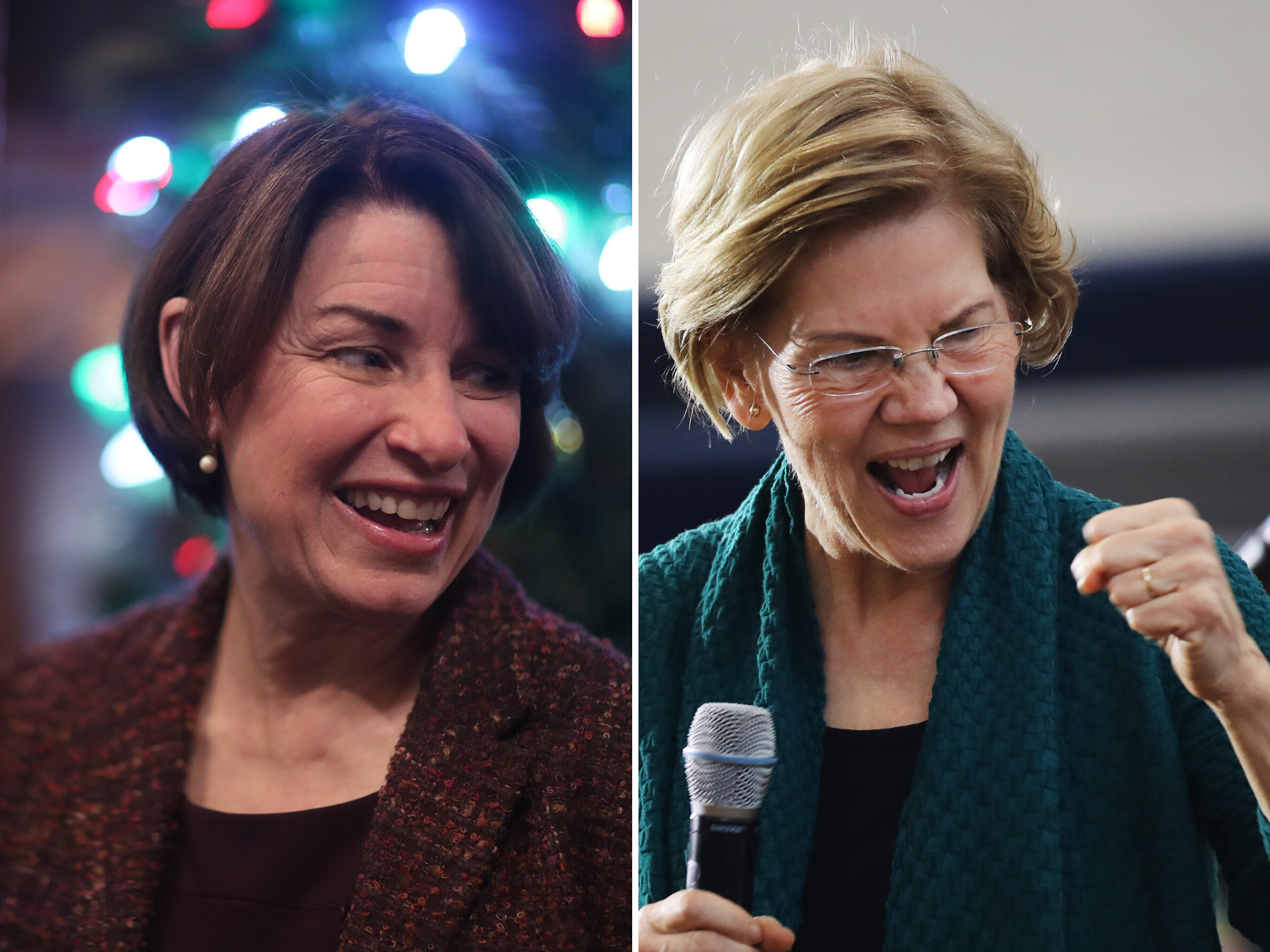 ‘The New York Times’ endorsed both Ms Klobuchar and Elizabeth Warren last month (Getty)