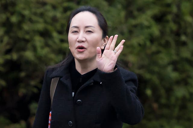 Huawei executive Meng Wanzhou leaves her home in Vancouver ahead of the first day of her extradition hearing