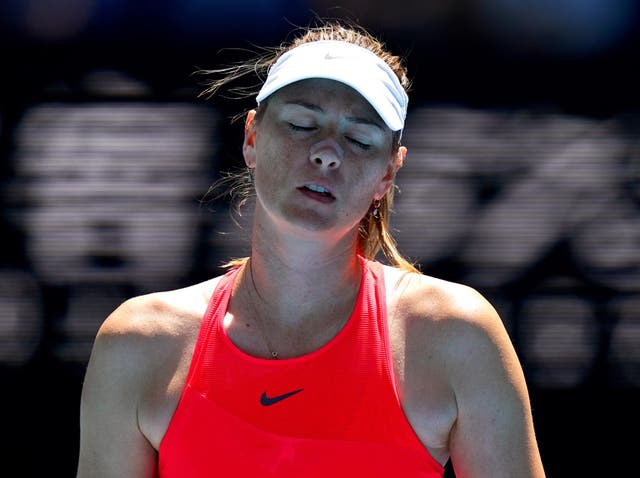 Maria Sharapova has crashed out of the Australian Open