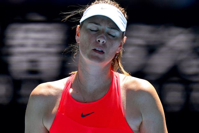 Maria Sharapova has crashed out of the Australian Open
