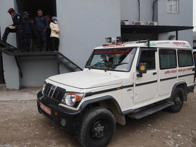 Bodies of the eight decesed were transported to a hospital in Kathmandu