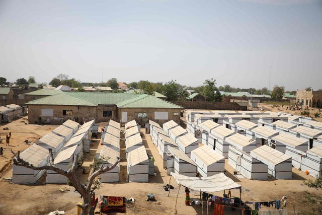 Many displaced people end up in camps like this one in Anka, Nigeria