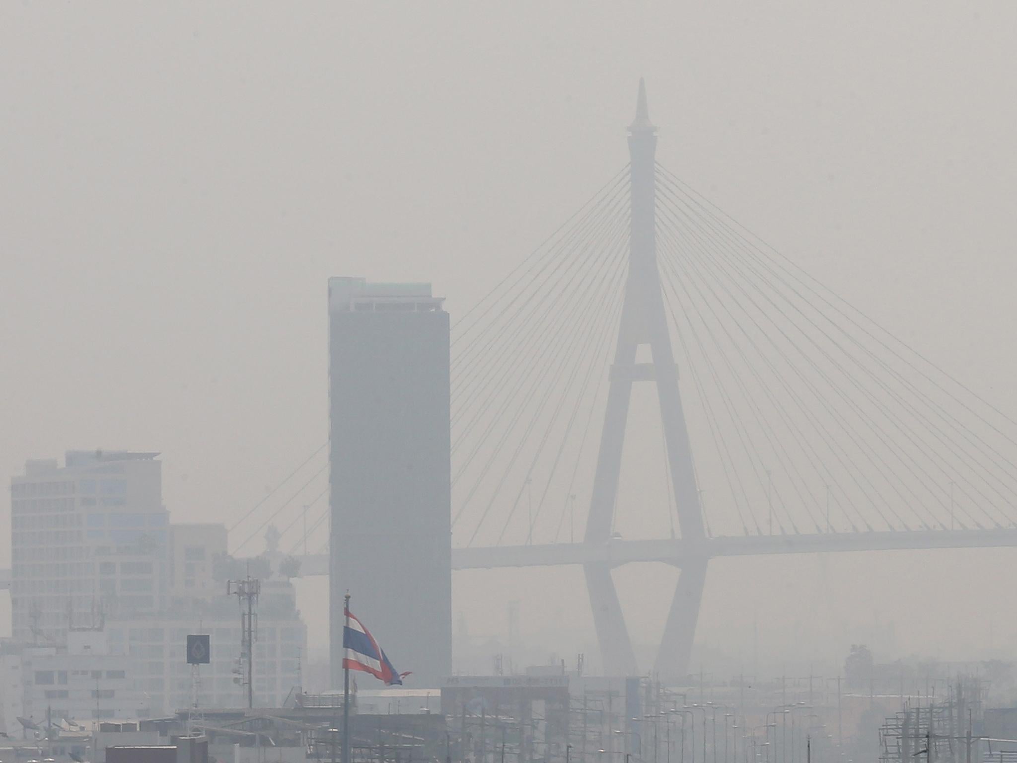 Bangkok is shrouded in dense smog
