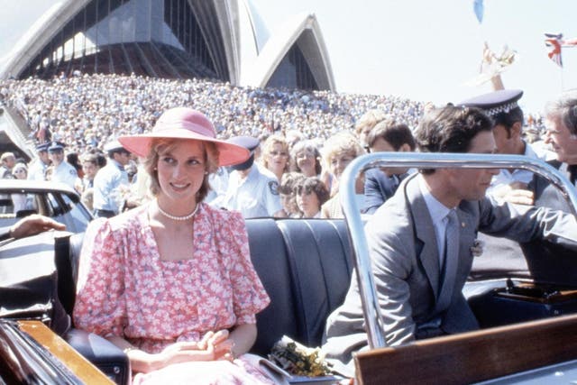 Princess Diana and Prince Charles in Sydney, Australia on 30 March 1983