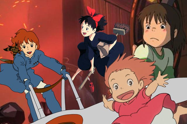 Not just mindless fantasy: (from left) ‘Nausicaä of the Valley of the Wind’, ‘Kiki's Delivery Service’, ‘Ponyo’ and ‘Spirited Away’