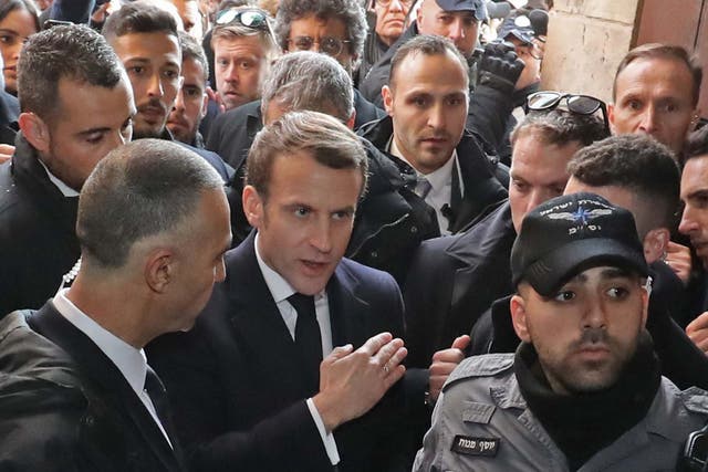 Emmanuel Macron asks the Israeli police to leave the 12th-century Church of Saint Anne in the old city of Jerusalem