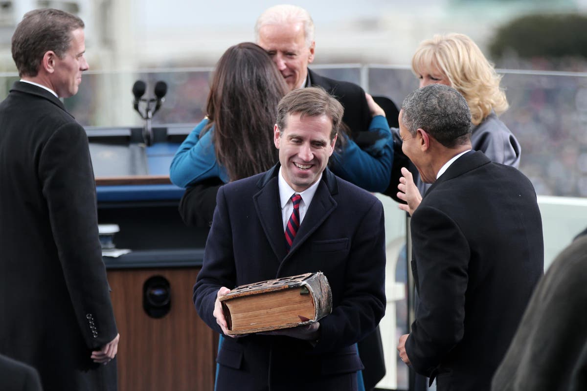 Joe Biden cries as he says late son Beau 'should be the one running for president'