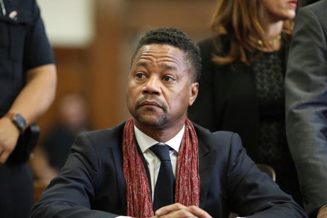 Cuba Gooding Jr appears in a court in New York for a hearing into charges of sexual misconduct