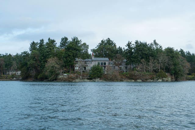 The couple have spent most of the last few months in this house on Vancouver Island