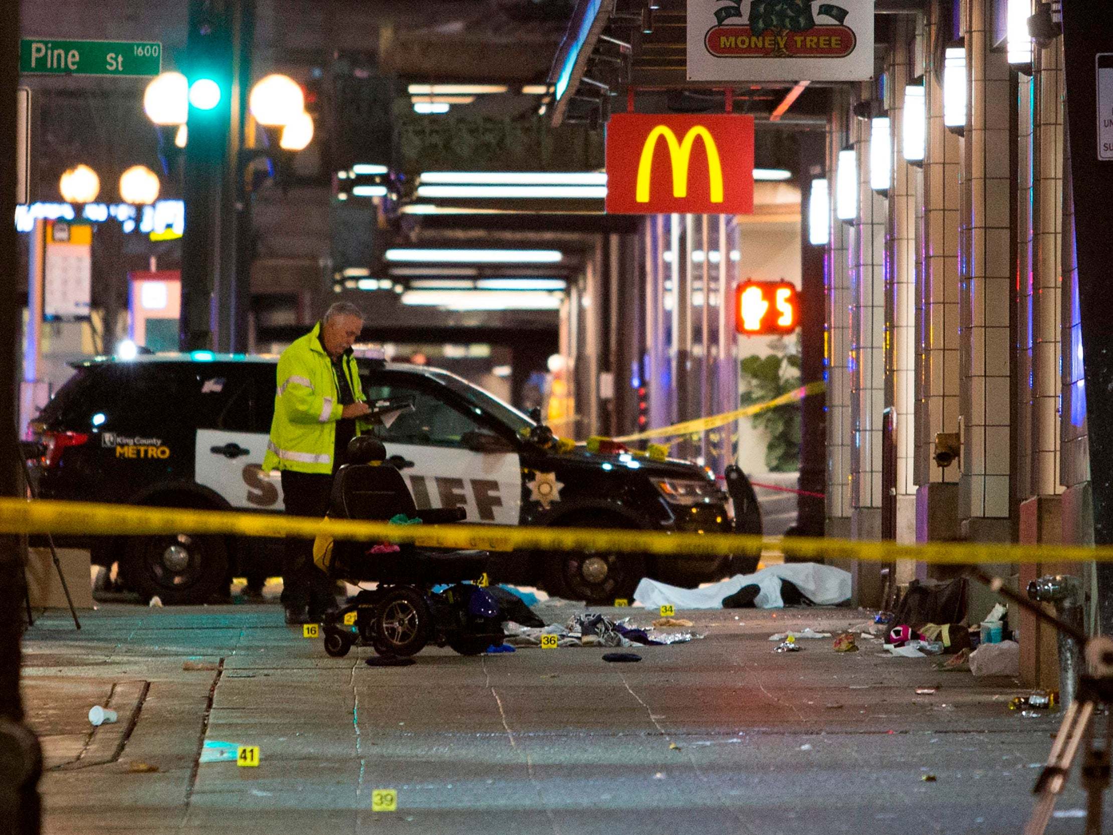Seattle shooting: One killed and seven injured as gunman opens fire outside McDonald's