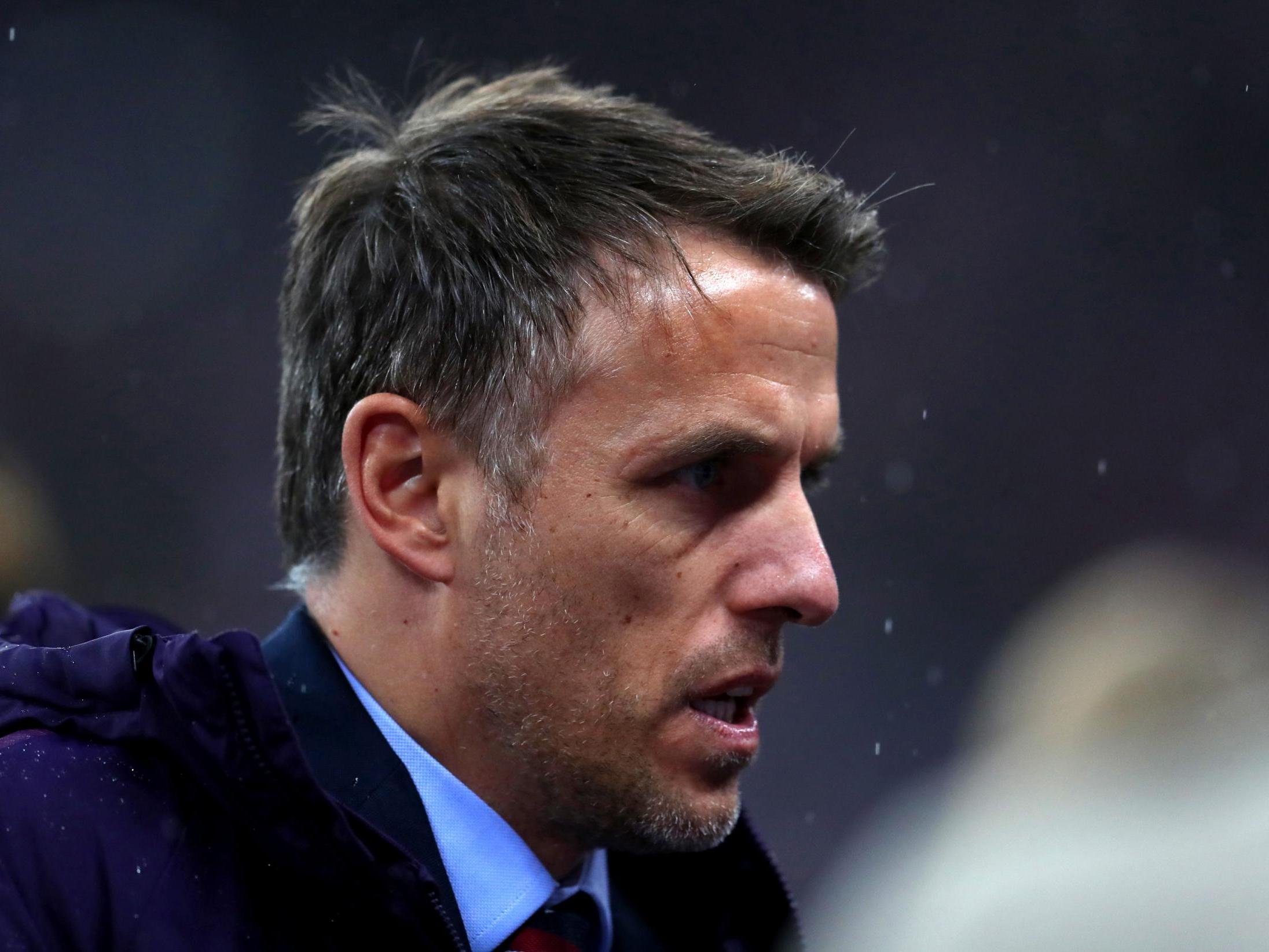 England Women's football coach Phil Neville