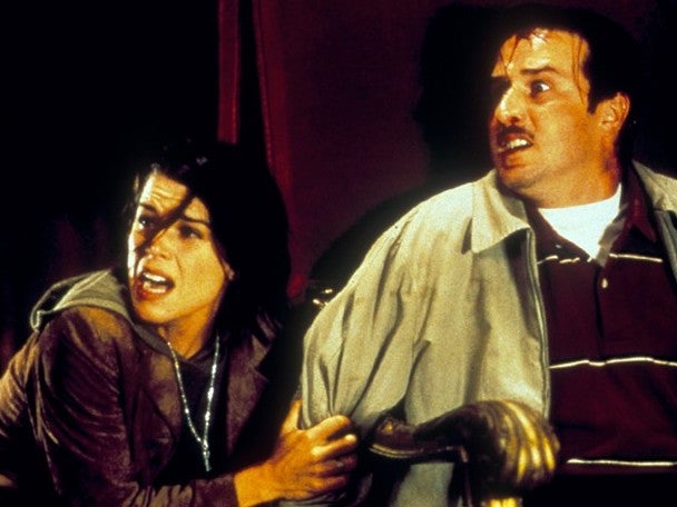 A bloodier episode of Scooby-Doo: Neve Campbell and David Arquette in ‘Scream 3’