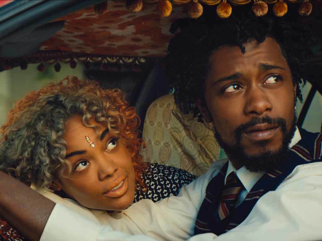 Tessa Thompson and?Lakeith?Stanfield in ‘Sorry to Bother You’ (Annapurna?Pictures)